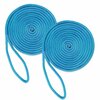 Dc Cargo 1/2in X 20' Double-Braided Nylon Dock Line, Blue, 2PK 1220MRU-2